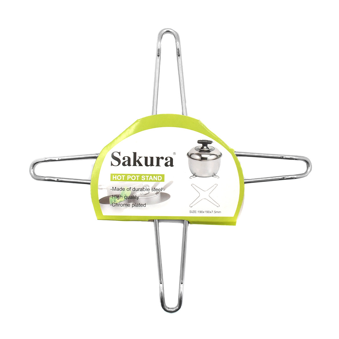 Підставка під гаряче Sakura 19х19х7,5 см хром (DZ-220B)