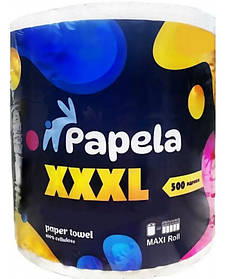 Рушник паперовий Papela XXXL 1 шт., 2-шар, 100м, 500 відривів (4820270940099)