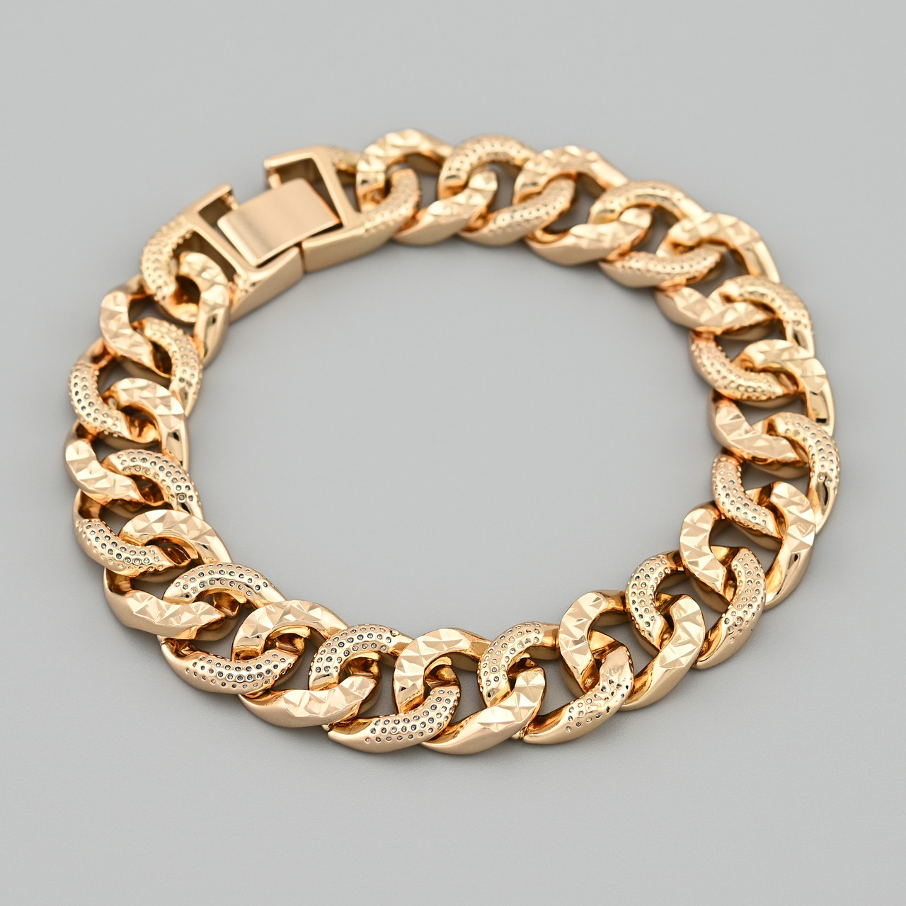 Браслет Панцирний 49916 ширина 11.5 мм позолота 18К довжина 19, фото 1