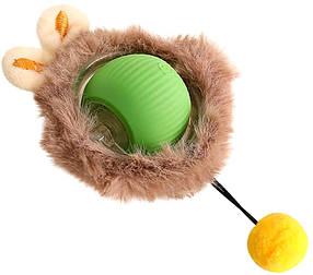 Автоматична іграшка для кішок Smart Cat Ball — інтерактивний м'ячик, що рухається.
