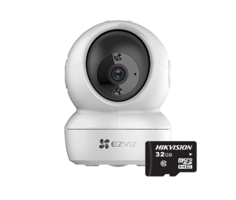 Комплект камера + карта пам'яті Ezviz H6c + Hikvision HS-TF-L2/32G, фото 1