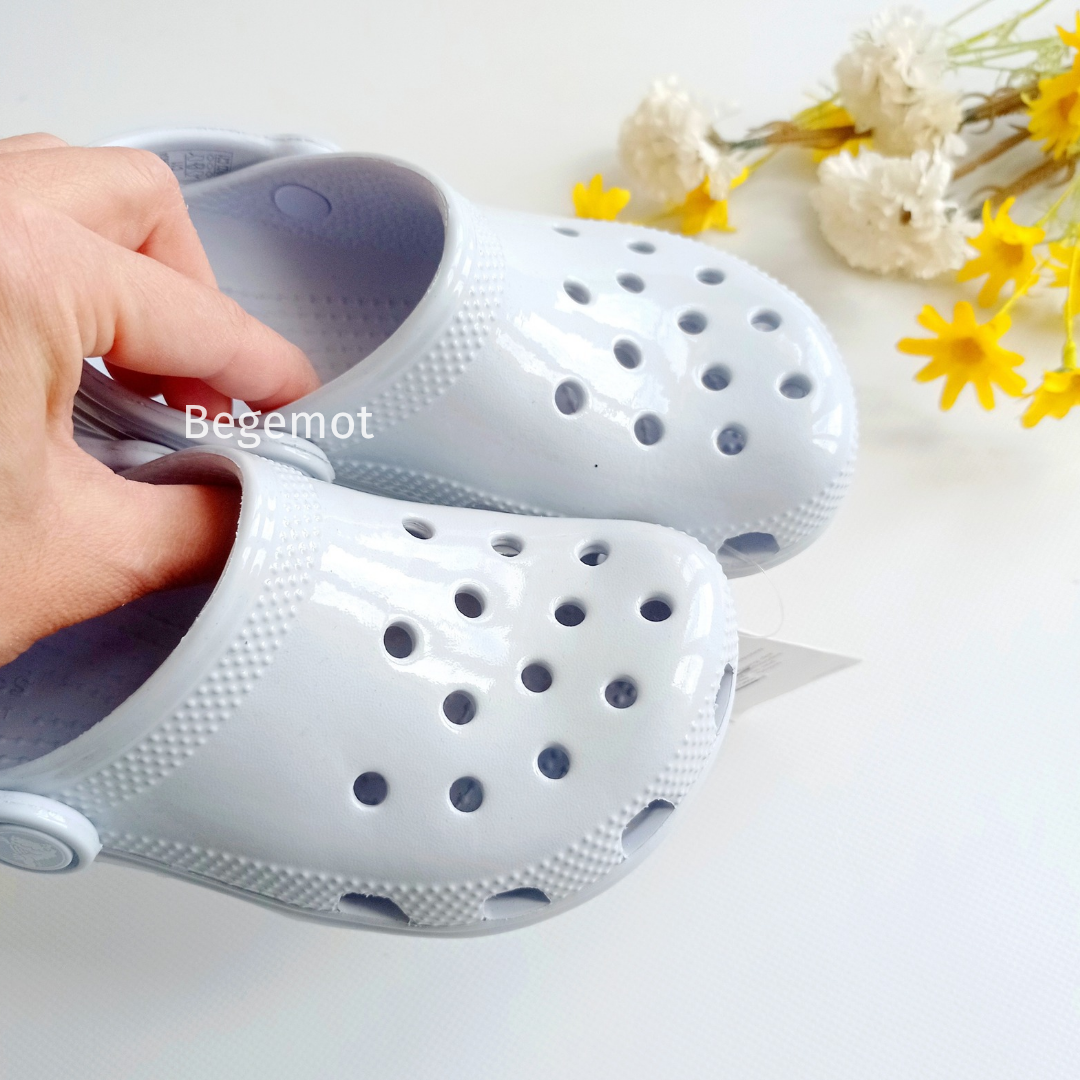 Дитячі Сабо Crocs CLOG на дівчінку Глянець Crocs голубі