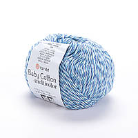 YarnArt BABY COTTON MULTICOLOR (Бейбі Котон Мультиколор) № 5201 (Пряжа напівбавовна, нитки для в'язання)