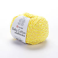 YarnArt BABY COTTON MULTICOLOR (Бейбі Котон Мультиколор) № 5204 (Пряжа напівбавовна, нитки для в'язання)