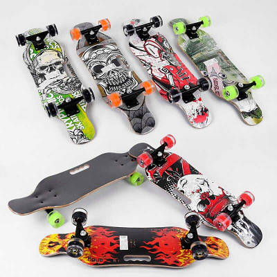 Підлітковий скейт 6 видів підсвічування коліс ручка для перенесення Маневрений лонгборд для міста трюків фрістайлу