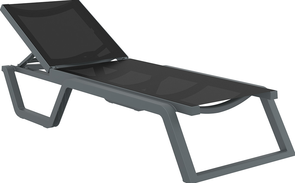 Шезлонг Rio від Турецького виробника Siesta 082 D.Grey-Black
