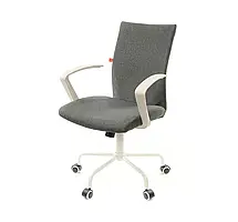 Крісло тканинне сіре АКЛАС Арсі WT TILT, комп'ютерне крісло для персоналу, крісло компактне для дому