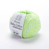 YarnArt BABY COTTON MULTICOLOR (Бейбі Котон Мультиколор) № 5206 (Пряжа напівбавовна, нитки для в'язання)