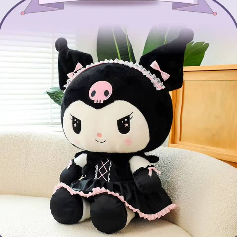 Мягкая игрушка аниме Куроми в платье 25 см, игрушка для девочек Куроми Hello Kitty - фото 1 - id-p2519264715