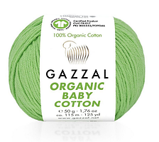 Пряжа Organic Baby Cotton-421 зелений