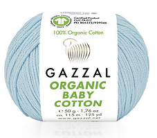 Пряжа Organic Baby Cotton-423 блакитний