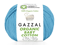 Пряжа Organic Baby Cotton-424 бірюза