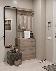 Набір для передпокою касетниця+ вішалка колір дуб сонома трюфель