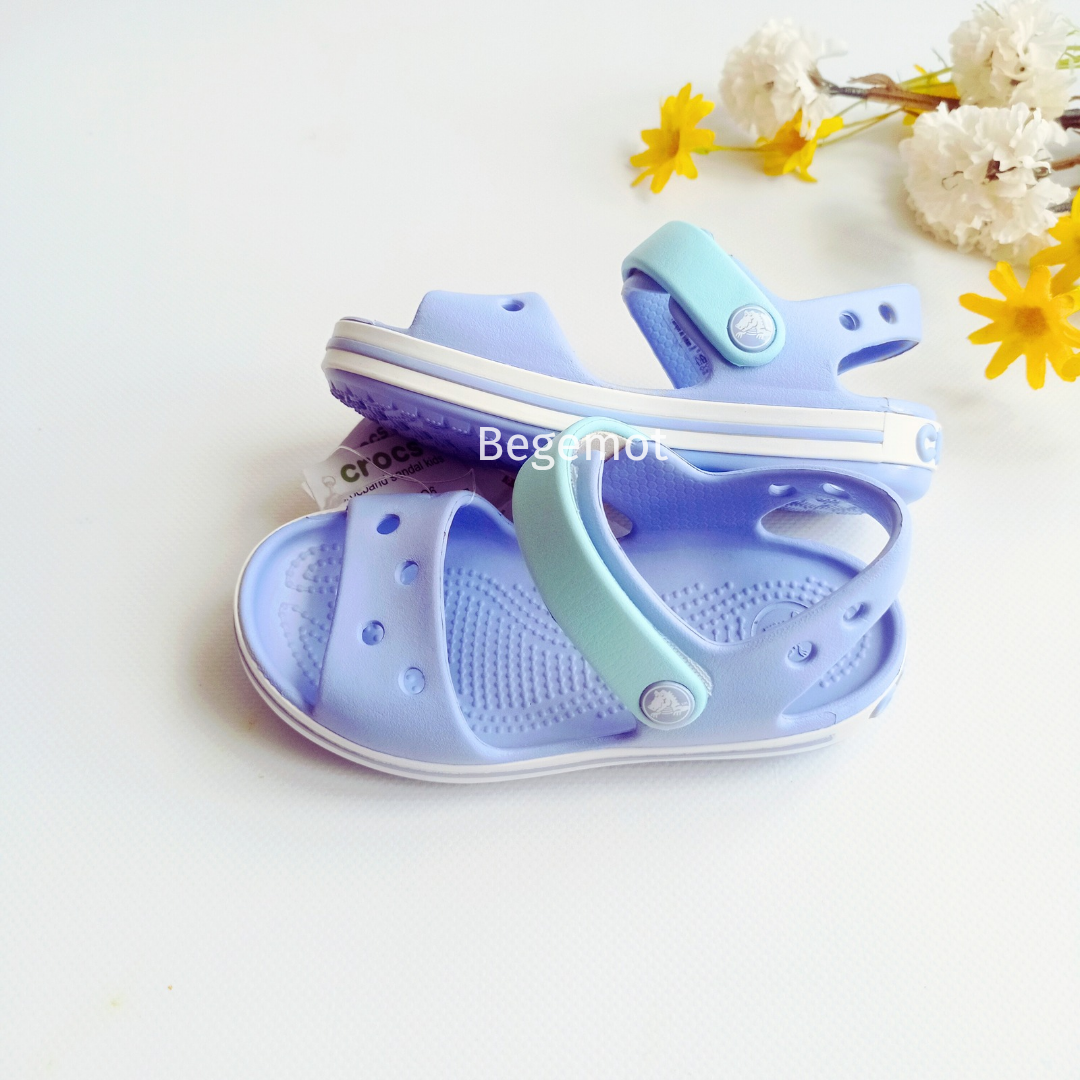 Дитячі сандалі крокс CrocsBayaband Sandal Ballerina Pink Пудрові, фото 1