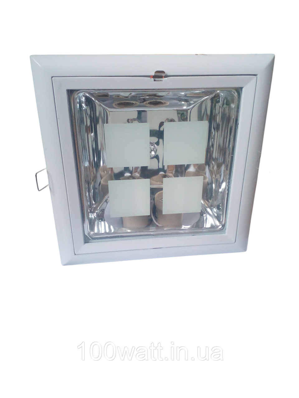 Світильник точковий вбудований DOWN LIGHT Х-008 E27 2x26w білий LUMEN 21001, фото 1