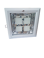 Світильник точковий вбудований DOWN LIGHT Х-008 E27 2x26w білий LUMEN 21001