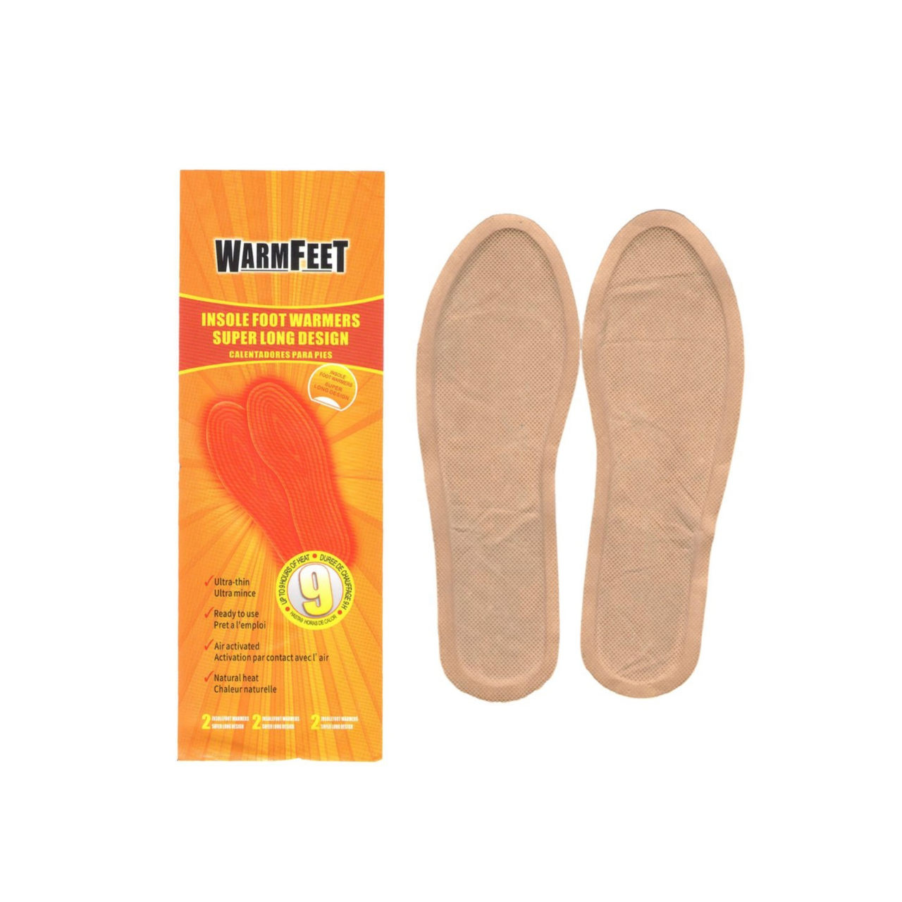 Хімічна устілка з підігрівом Warm Feet – 9 годин тепла, Зігріваюча устілка для ніг 2 шт