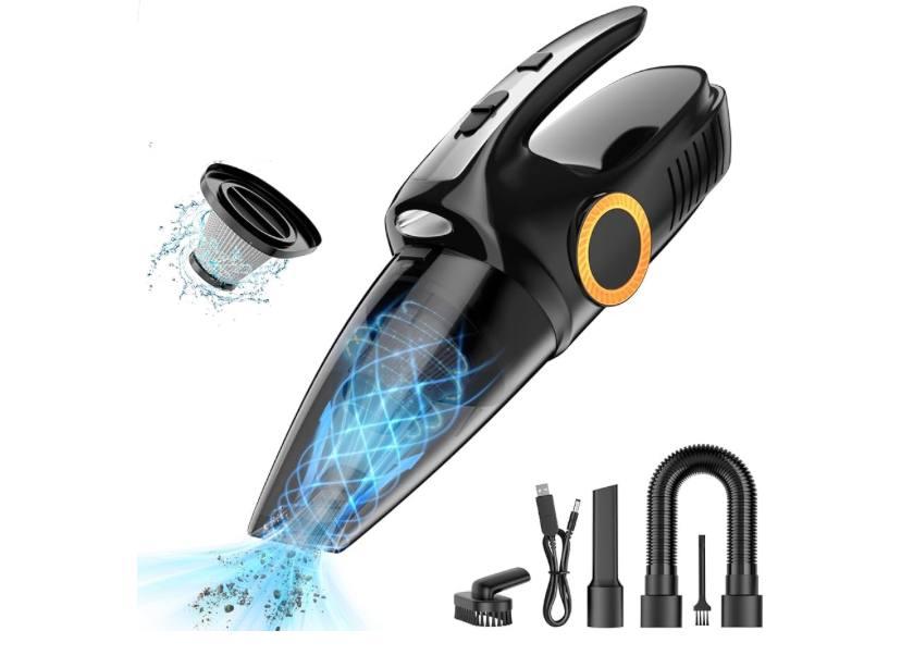 Автомобільний пилосос 9500pa зі світлодіодним світлом, Amazon, Німеччина