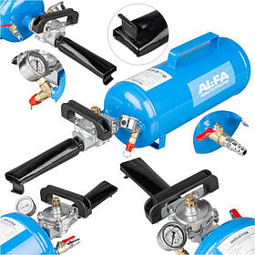 Інфлятор 12 літрів AL-FA для ударного накачування шин
