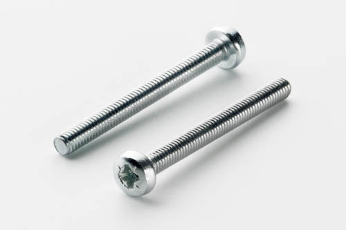 Гвинт метричний із циліндричною закругленою головкою М8*30 DIN 7985 кл. пр. 4,8 цинк білий (пач 25 шт.) APRO