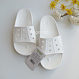 Слайди Crocs Baya жіночі шльопанці жіночі Білий, фото 3