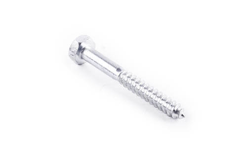 Шуруп для дерева із шестигранною головкою 10*60 DIN 571 цинк білий (ящ 400 шт.) APRO, фото 1