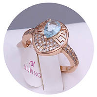 Каблучка XР. Позолота ЧВ. Камені: циркон. Є: 17р