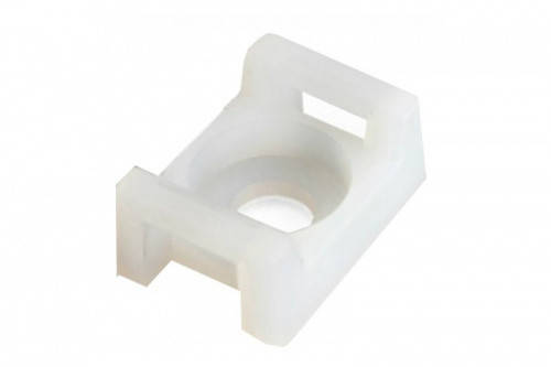 Майданчик для кабельних стяжок із монтажним отвором 22x15x9x5мм (пач 100шт) APRO, фото 1