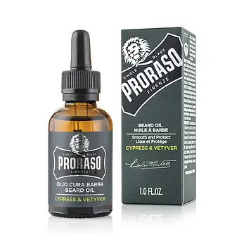 Олія для бороди Proraso Cypress & Vetyver Beard Oil 30 мл (10603016)