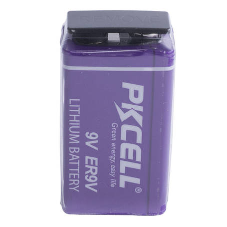 Батарейка літієва, ER9V ("крона"), 9V, PKCELL, фото 1