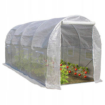 Садова теплиця з UV-12 плівкою 10 м2 (4х2,5х2м) BASS POLSKA, Сіра
