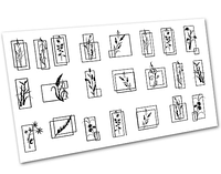 Слайдер-дизайн для нігтів Furman Надписи № 3014