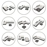 Набір меблів із техноротангу для відпочинку Paris сірого кольору, фото 5