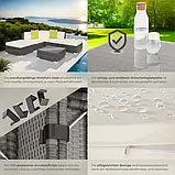 Набір меблів із техноротангу для відпочинку Paris сірого кольору, фото 6