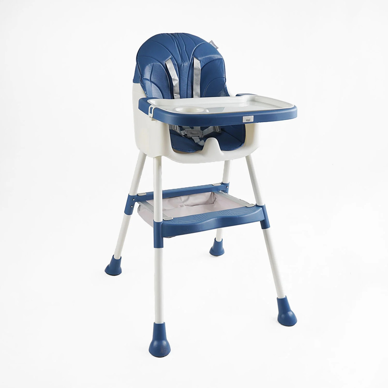 Дитячий столик стільчик для годування Toti Т-40517 Синій, Тканина PU, знімний столик, кошик - фото 1 - id-p2500019839