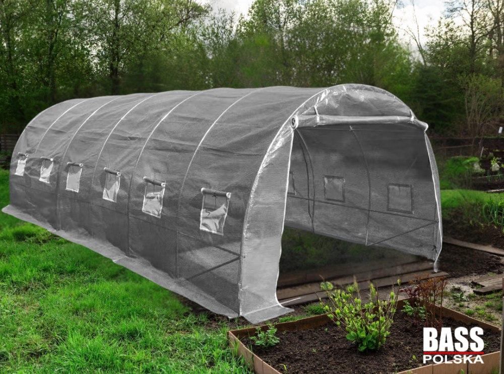 Садова теплиця з UV-12 плівкою 18 м2 (6х3х2м) BASS POLSKA, Сіра, фото 1
