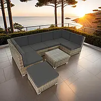 Модульний плетений диван із техноротанга Wenezia