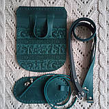 Клапан для рюкзака "Кокопеллі". Колір Морська хвиля, фото 2