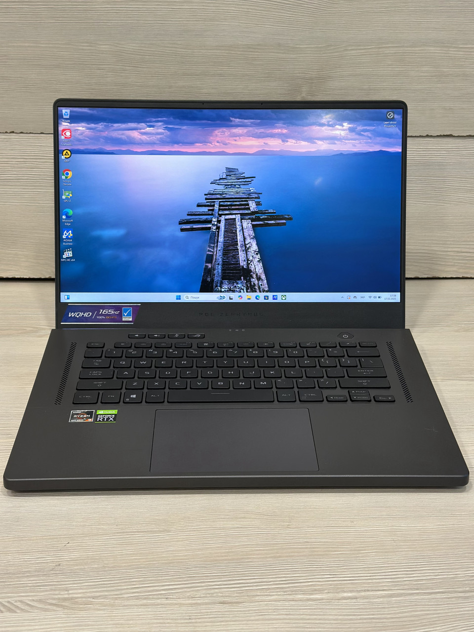 Ігровий ноутбук ASUS ROG Zephyrus G15  - 15.6" 165Hz 2K |AMD 9 5900HS|16GB|1TB SSD|RTX 3070 8GB