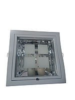 Світильник точковий вбудований DOWN LIGHT S-008 E27 2x26w Білий LUMEN 22001