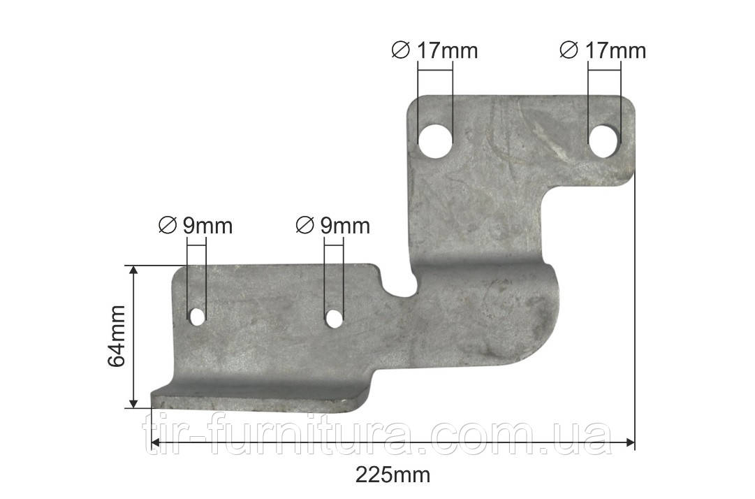 Кронштейн для храпового механізма лівий Schmitz 1116084, фото 1