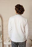 Біла чоловіча вишита сорочка Зерно, арт. 4276, фото 6