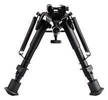 Сошки Buvele WZ-0079 на антабку (висота 15.2 — 22.9 см, шарнірна база) з перехідником на Weaver/Picatinny