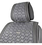 Накидки на сидіння велюр Сірі Повний комплект Beltex Monte Carlo, фото 3