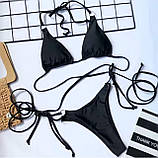 Жіночий роздільний купальник бікіні на зав'язках – комфортний і стильний дизайн, фото 4