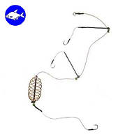 Оснастки з годівницею «ПУСТУШКА ВЕЛИКА» 6см для лову коропа, карася та ляща.