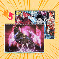 Зошит А5 48 арк. на пружині у клітинку 60 гр.м² Beelzebub / Вельзевул