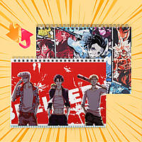 Зошит А5 48 арк. на пружині у клітинку 60 гр.м² Beelzebub / Вельзевул 007