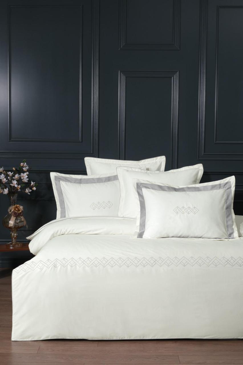 Постільна білизна La Romano Silk Satin 200×220 см Merisa Ash, фото 1