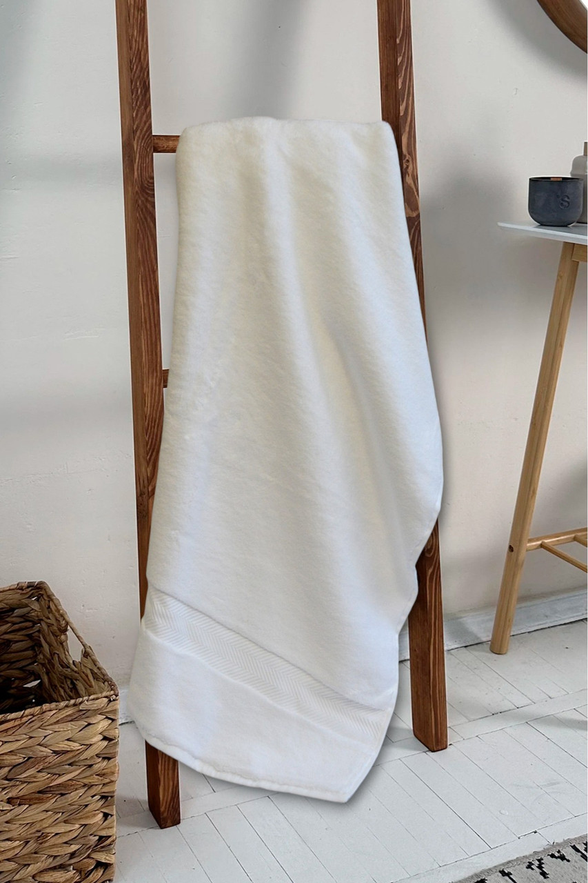 Рушник махровий SВ-5 Kayra 70х140 см. білий, фото 1